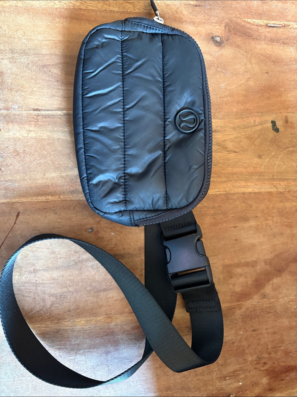 lululemon athletica Black Quilted Belt Bag